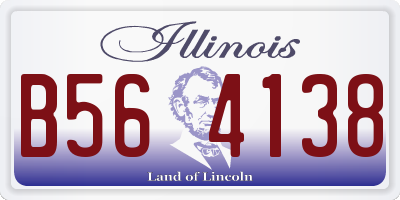 IL license plate B564138