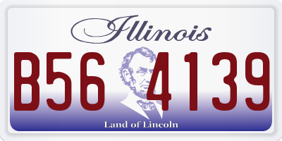 IL license plate B564139