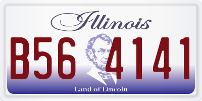 IL license plate B564141