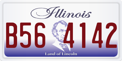 IL license plate B564142
