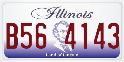 IL license plate B564143