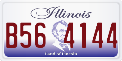 IL license plate B564144