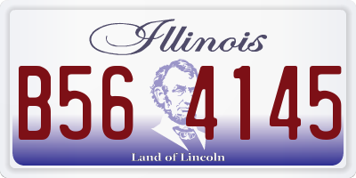 IL license plate B564145