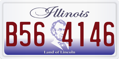 IL license plate B564146