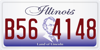 IL license plate B564148