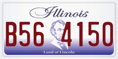 IL license plate B564150