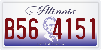 IL license plate B564151
