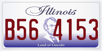 IL license plate B564153