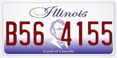 IL license plate B564155