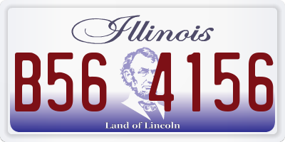 IL license plate B564156