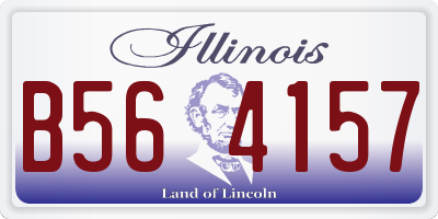 IL license plate B564157