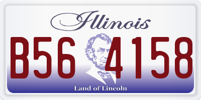 IL license plate B564158