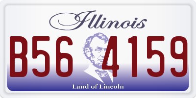 IL license plate B564159