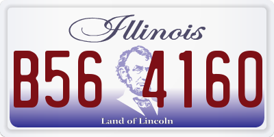 IL license plate B564160