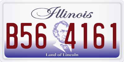 IL license plate B564161