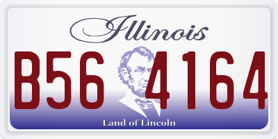 IL license plate B564164