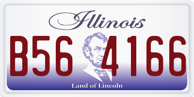IL license plate B564166