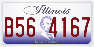 IL license plate B564167