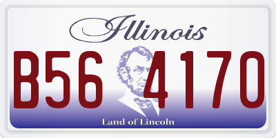 IL license plate B564170