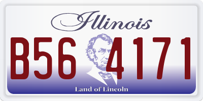 IL license plate B564171