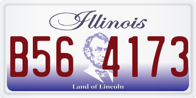IL license plate B564173