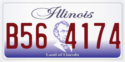 IL license plate B564174