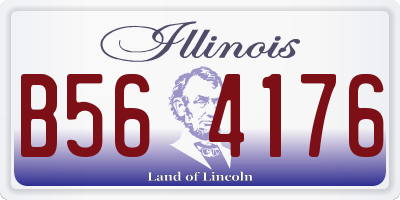 IL license plate B564176