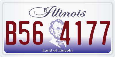 IL license plate B564177