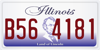 IL license plate B564181
