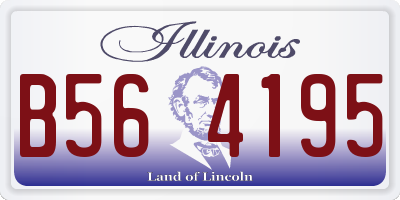 IL license plate B564195