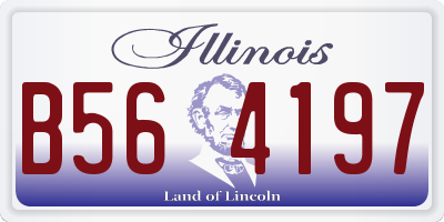IL license plate B564197