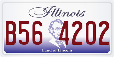 IL license plate B564202