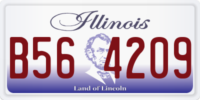 IL license plate B564209