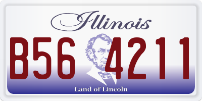 IL license plate B564211