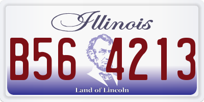 IL license plate B564213