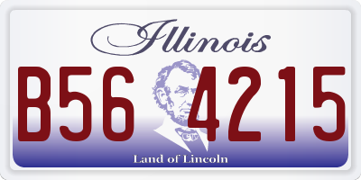 IL license plate B564215