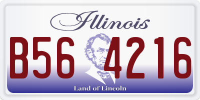 IL license plate B564216