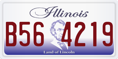 IL license plate B564219