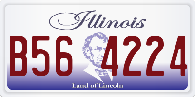 IL license plate B564224