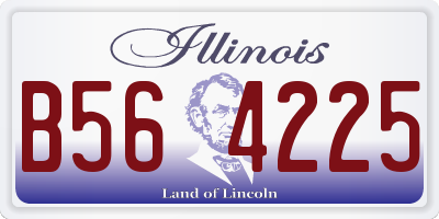 IL license plate B564225