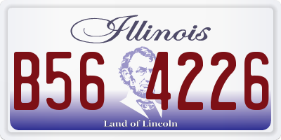 IL license plate B564226