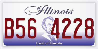 IL license plate B564228