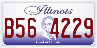 IL license plate B564229