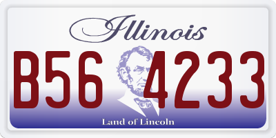 IL license plate B564233