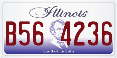 IL license plate B564236