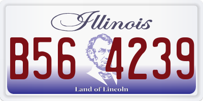 IL license plate B564239