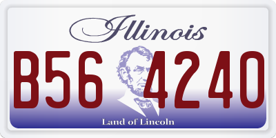IL license plate B564240