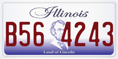 IL license plate B564243
