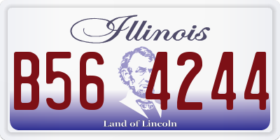 IL license plate B564244