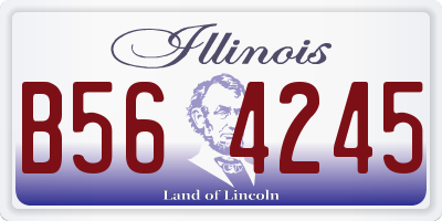 IL license plate B564245